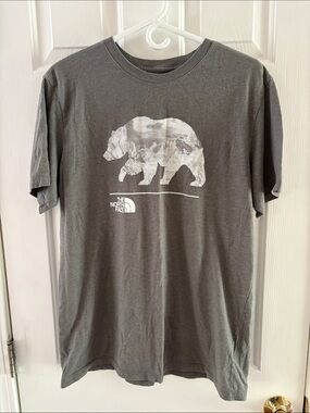 The North Face Men’s Gray Bear Graphic Short Sleeve Tee